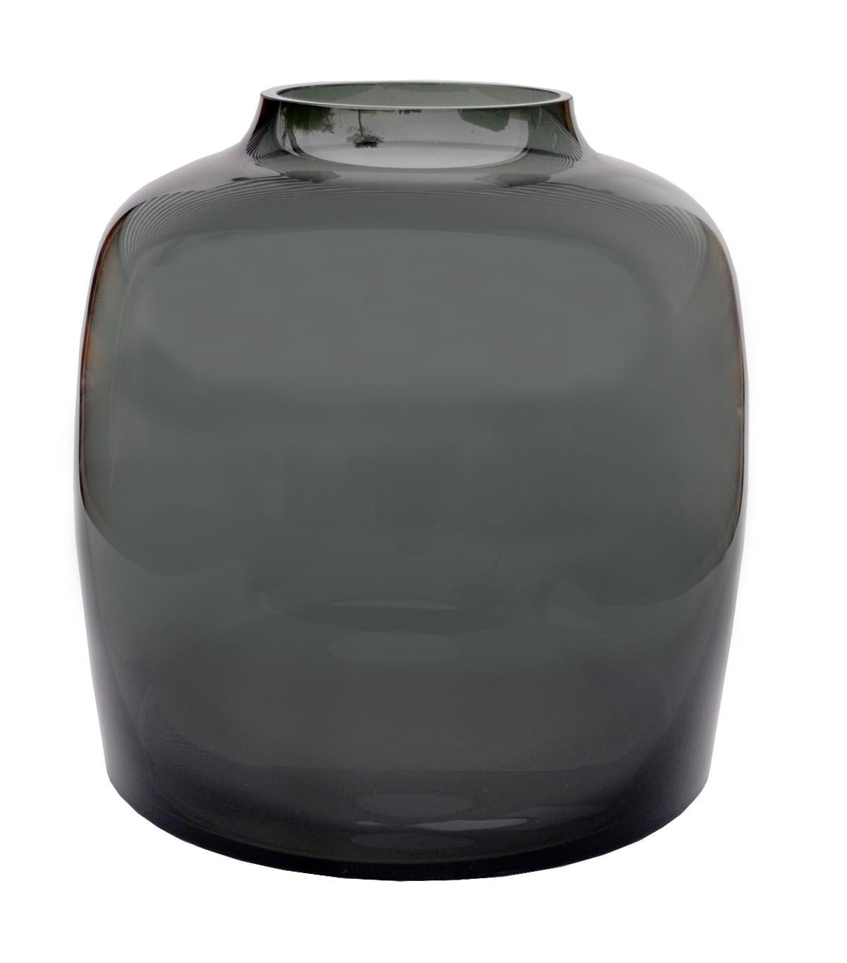 Vase Glas - M - H25 W25 - Bartica - Grey