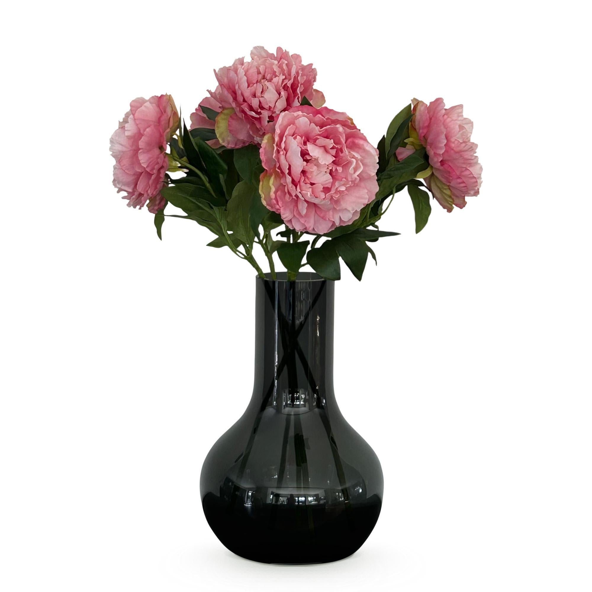 Kunstblumen Solo – Blumenstrauß – Pfingstrosen Rosa – x 5 – 65 cm