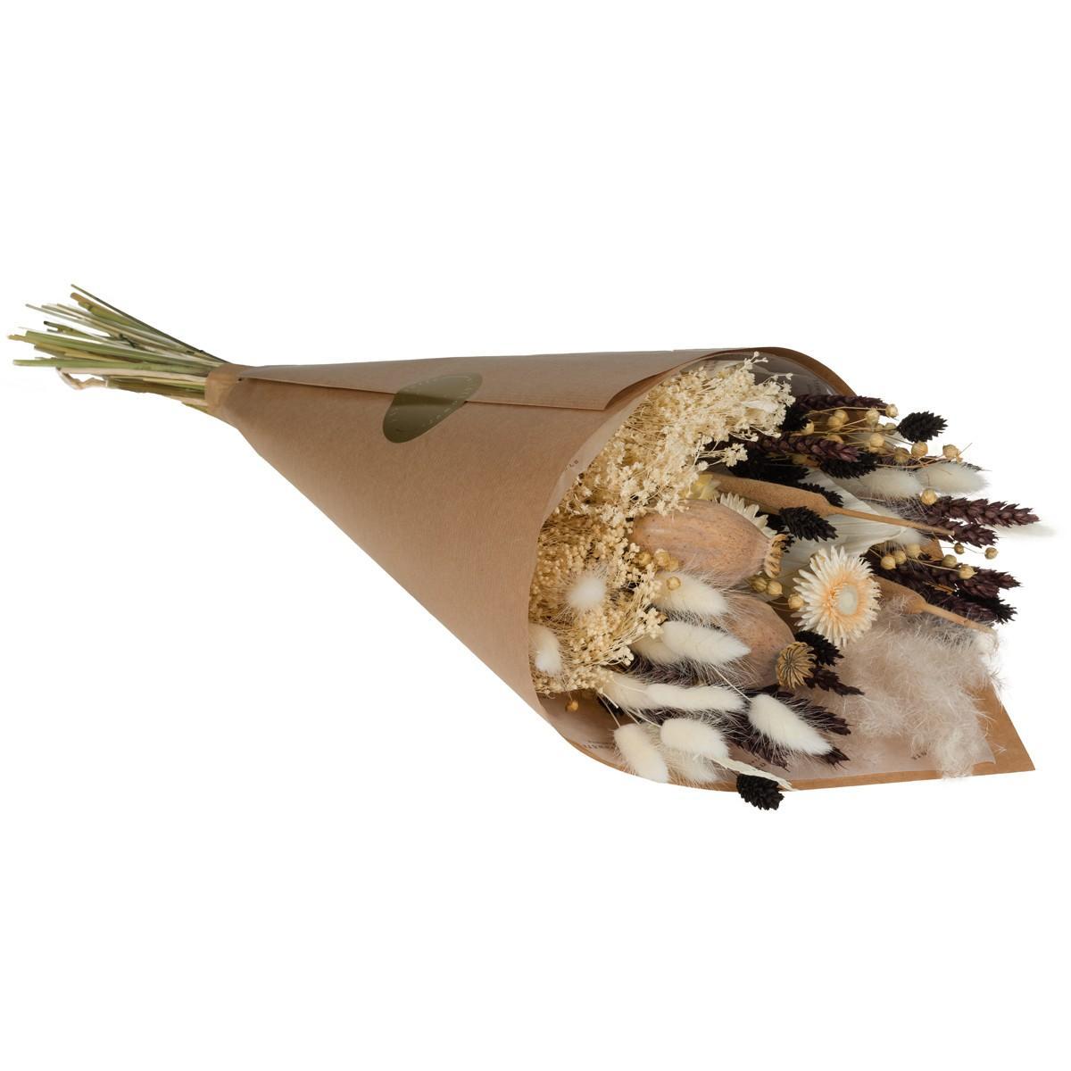 Trockenblumen - Field Bouquet Exclusive Large - Brown&White - ↕60cm