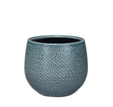 Pot Gabriel rond blau D14