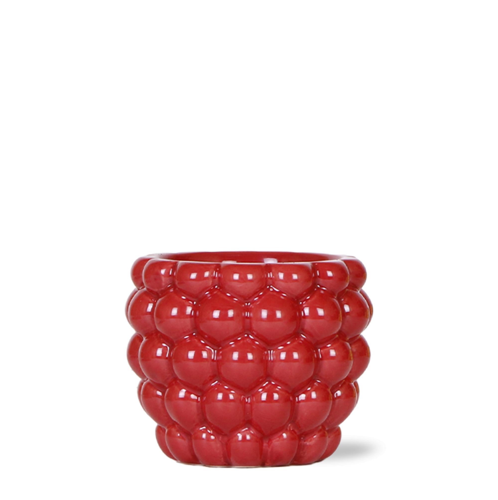 Dekotopf Berry rot - berry pot red - Ø9cm