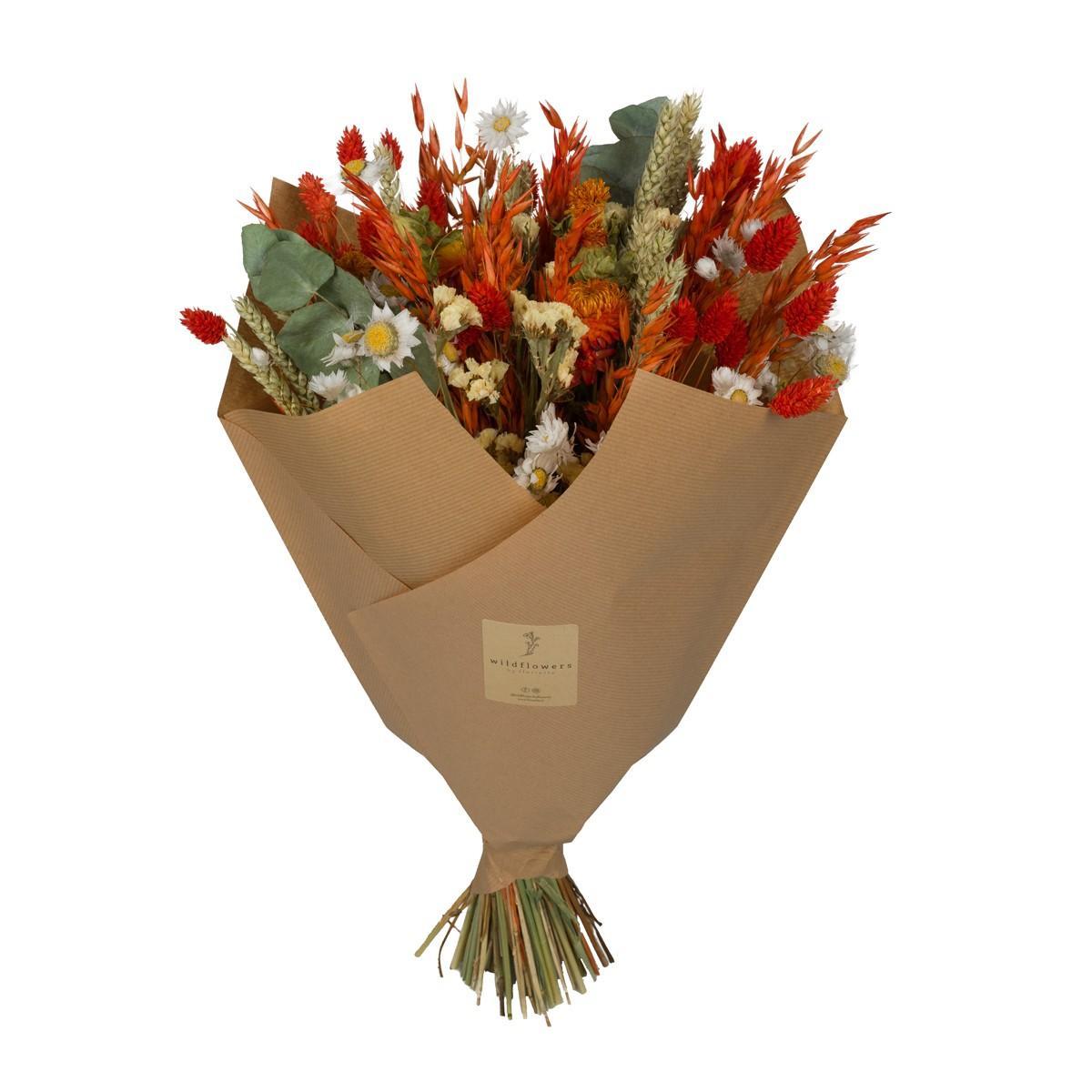 Trockenblumen - Classic Bouquet - Orange - 4 Blumensträuße - ↕60cm