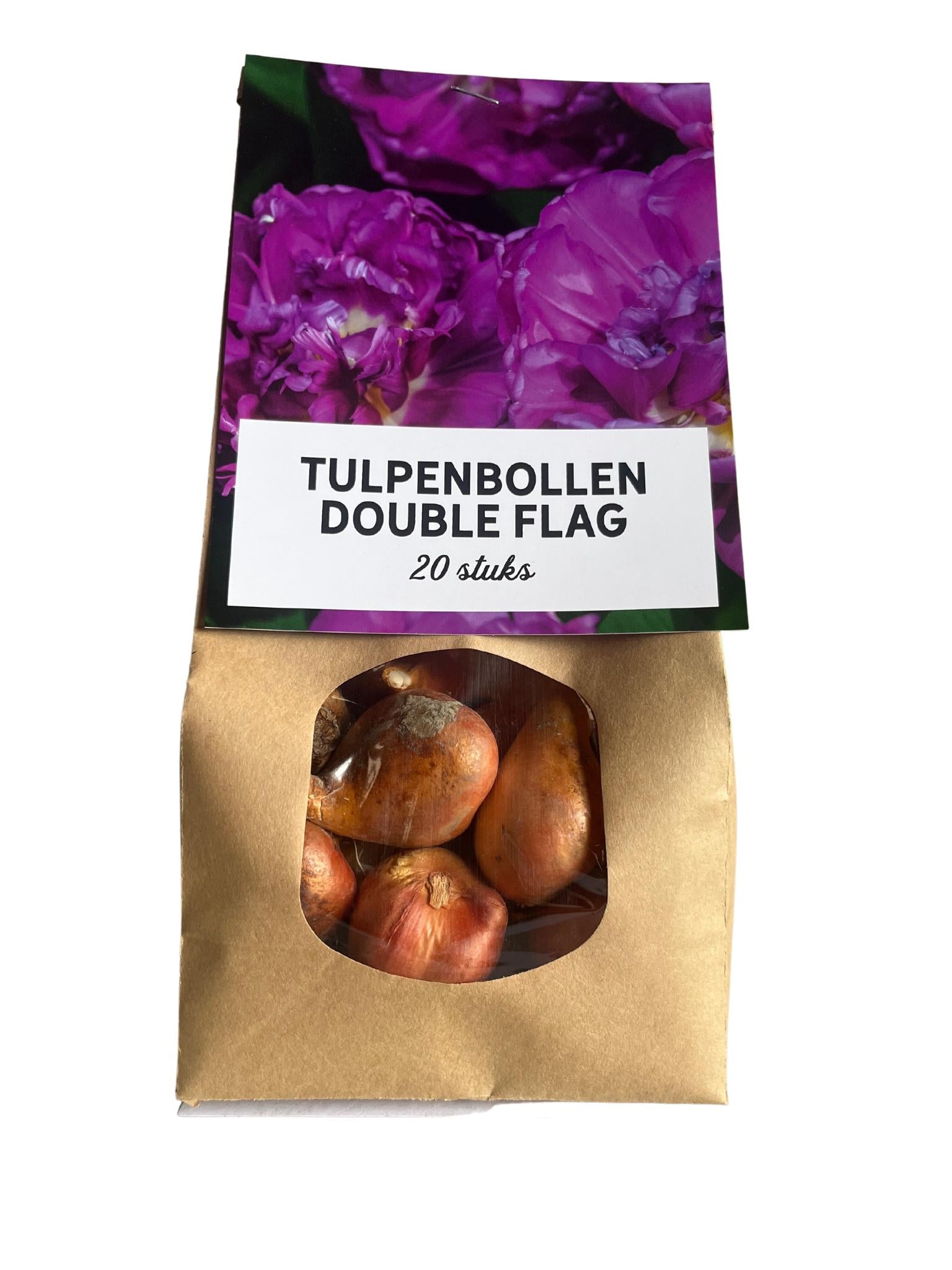 Dubbele vlag - tulpenbollen 20 stuks