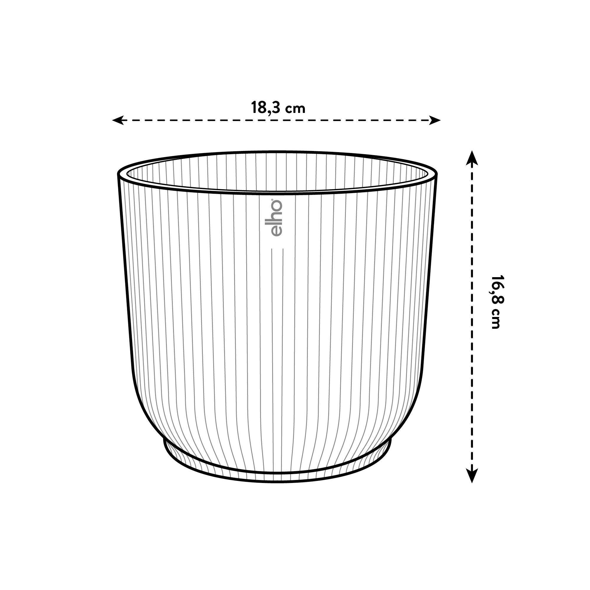 Pot elho Vibes Fold Round weiß - D18 x H17