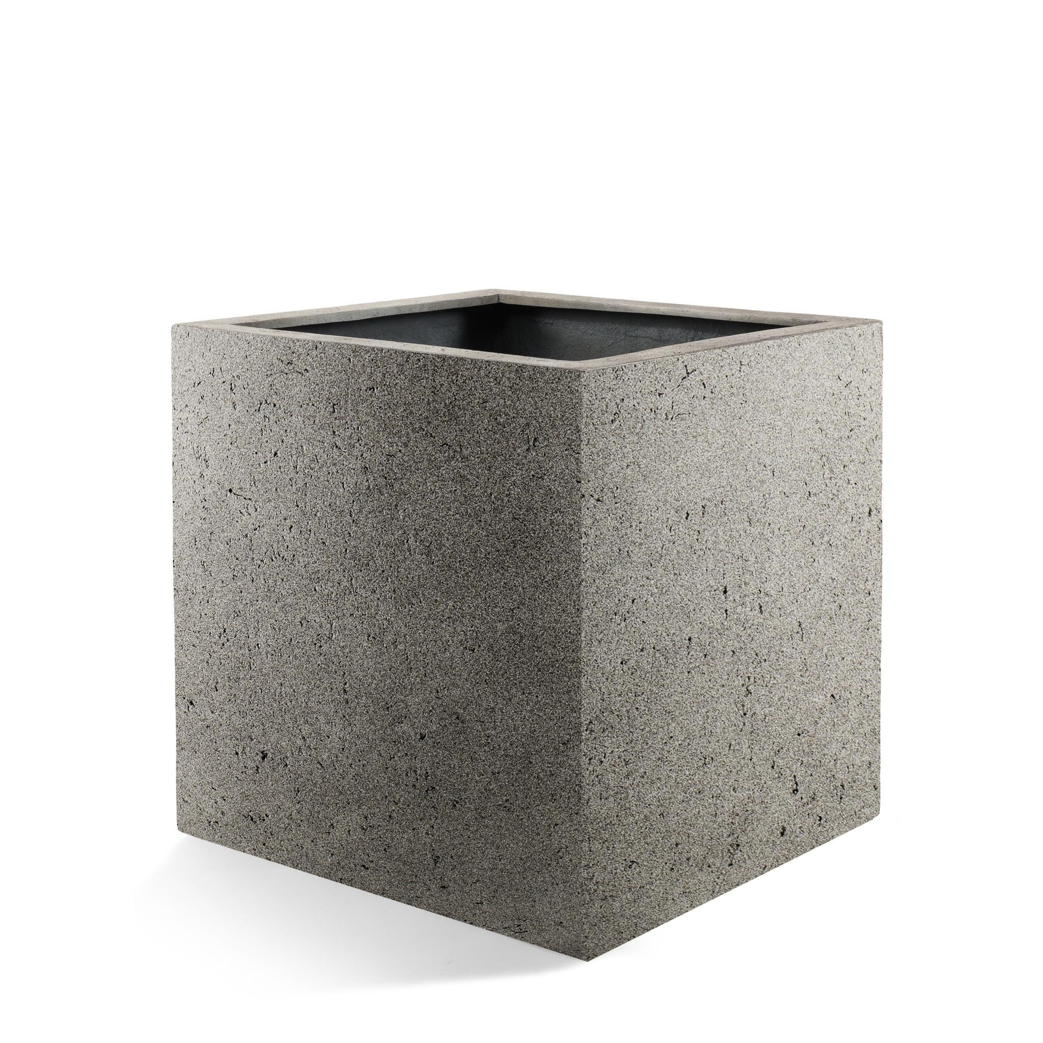 Pot Grigio Cube Natural Concrete - D40 x H40