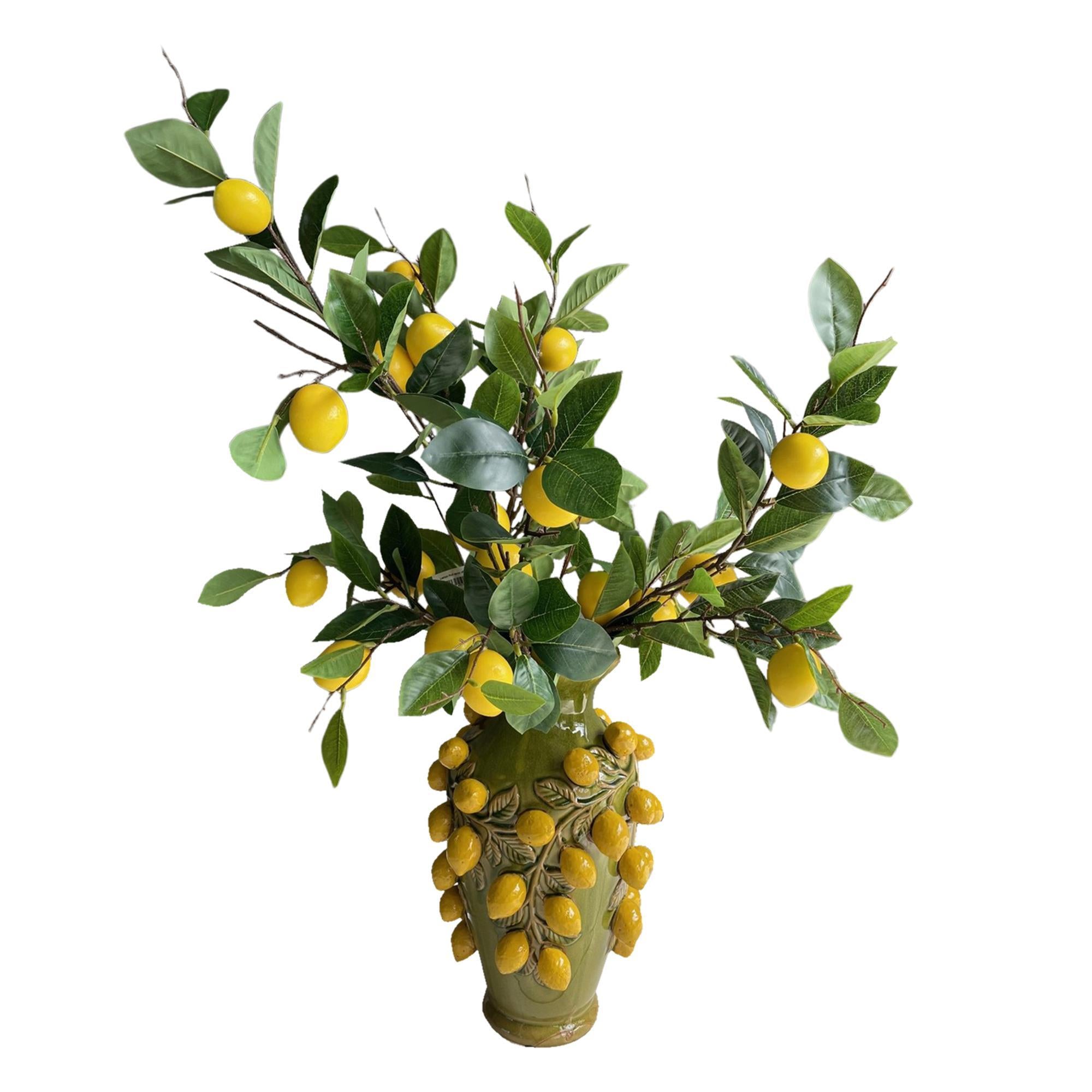 Künstliche Blumen - Blumenstrauß L - Lemon Glow - 80cm