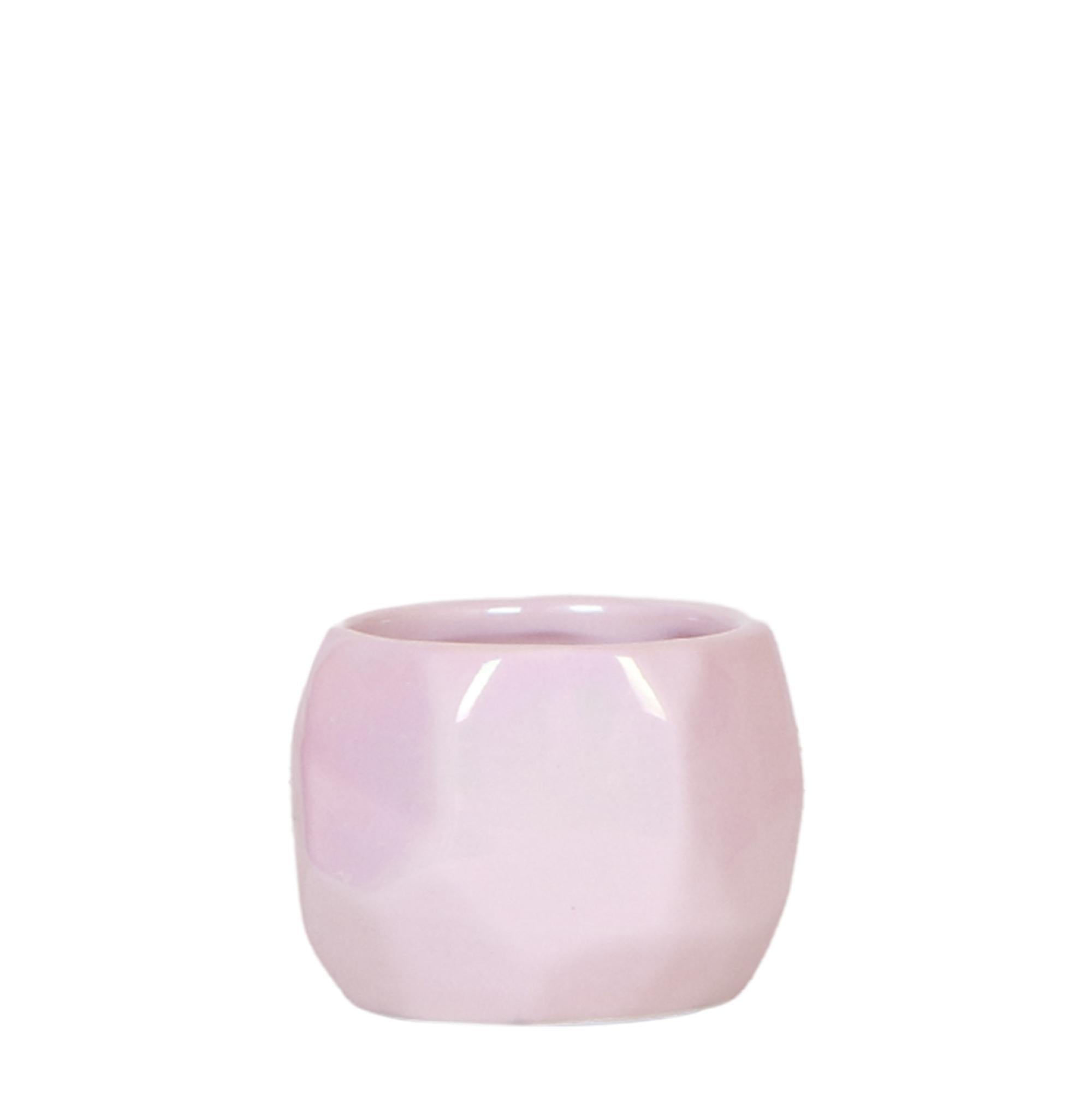 Pflanzen -und Blumentopf - Dekotopf Perle pink - Pearl pot pink - Ø6cm