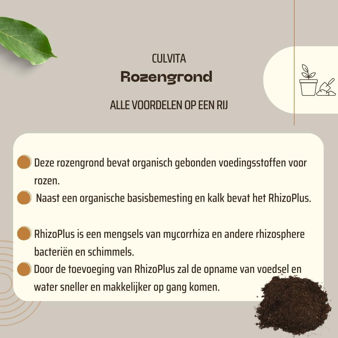 Blumenerde - Rosenerde 40 Liter für Rosen geeignet - inklusive RhizoPlus Wurzelverbesserer