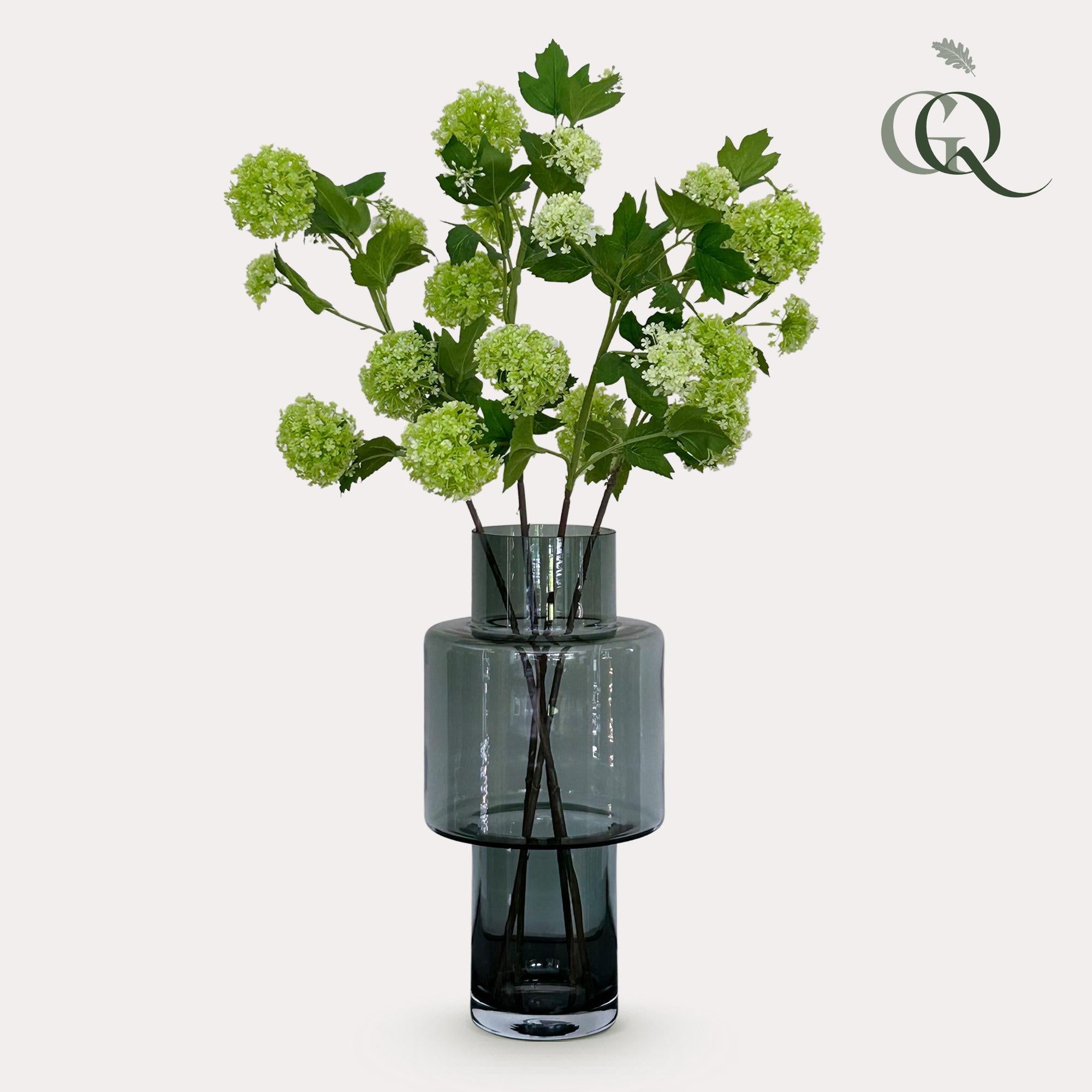 Kunstblumen Solo – Blumenstrauß – Viburnum Opulus Creme grün – x 4 – 75 cm