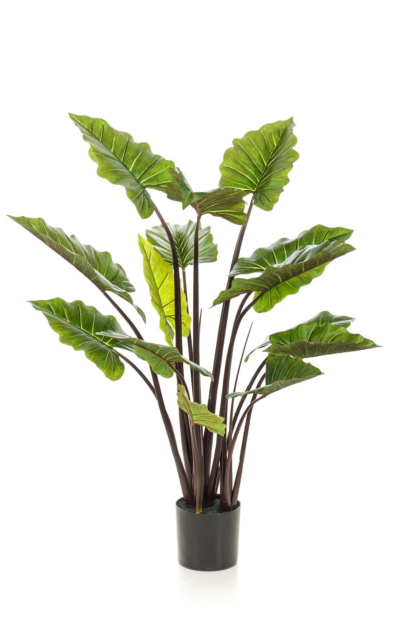 Kunstpflanze - Colocasia Pink China - Elefantenohr - 130 cm