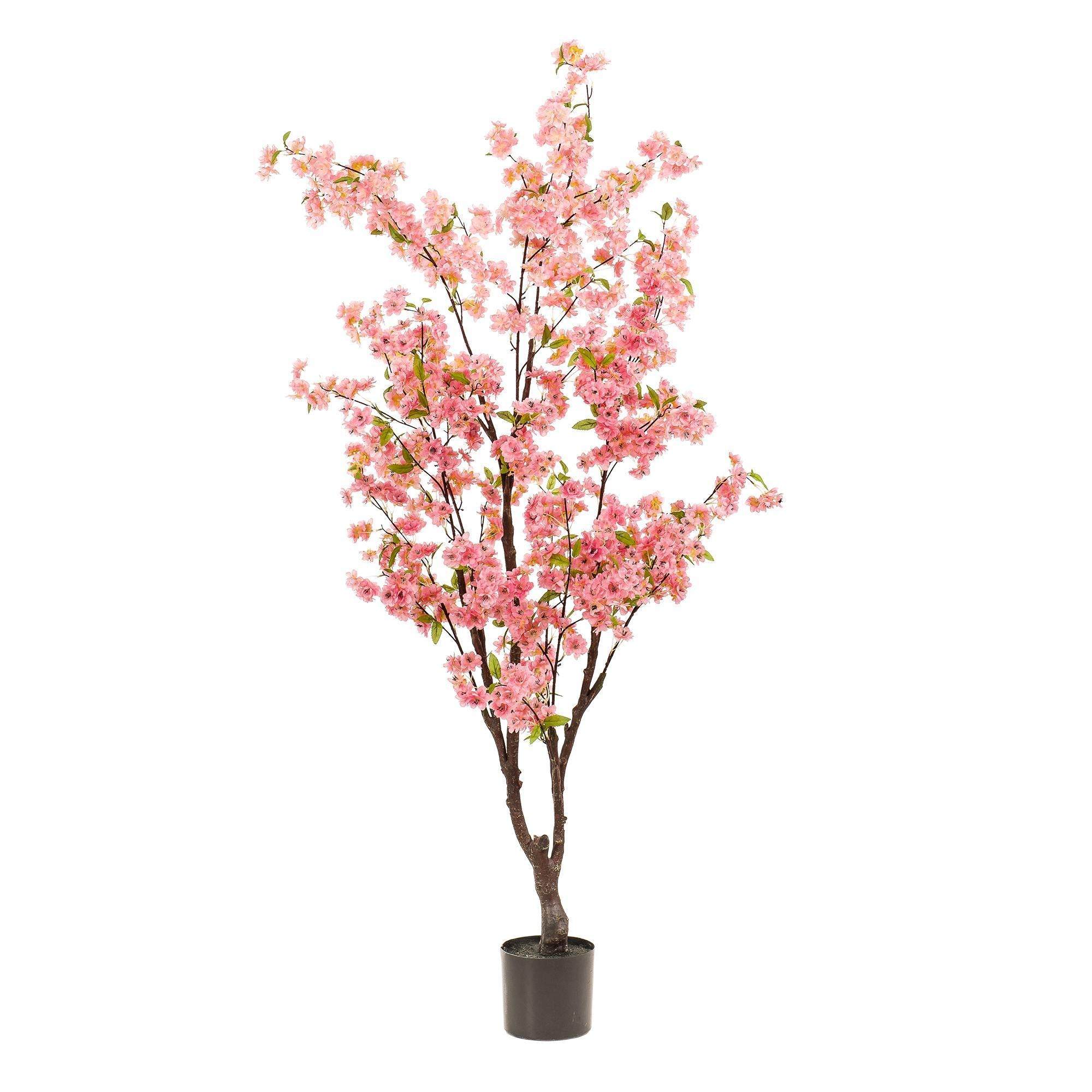 Künstliche Pflanze - Kirschblüte - Rosa - 175 cm