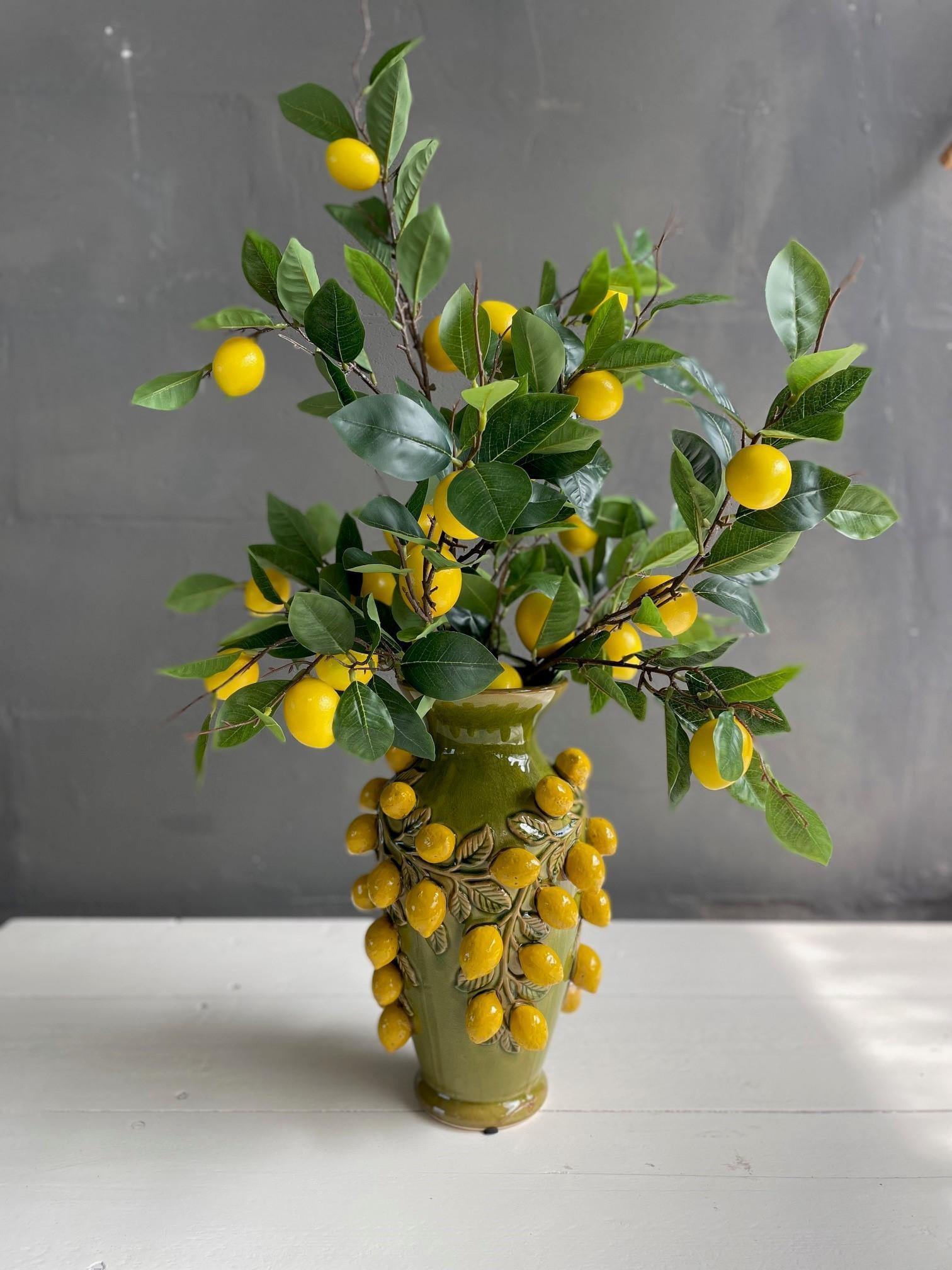 Künstliche Blumen - Blumenstrauß L - Lemon Glow - 80cm